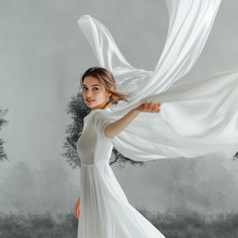 Gray and Black Tree Wallpaper | Murals Wallpaper