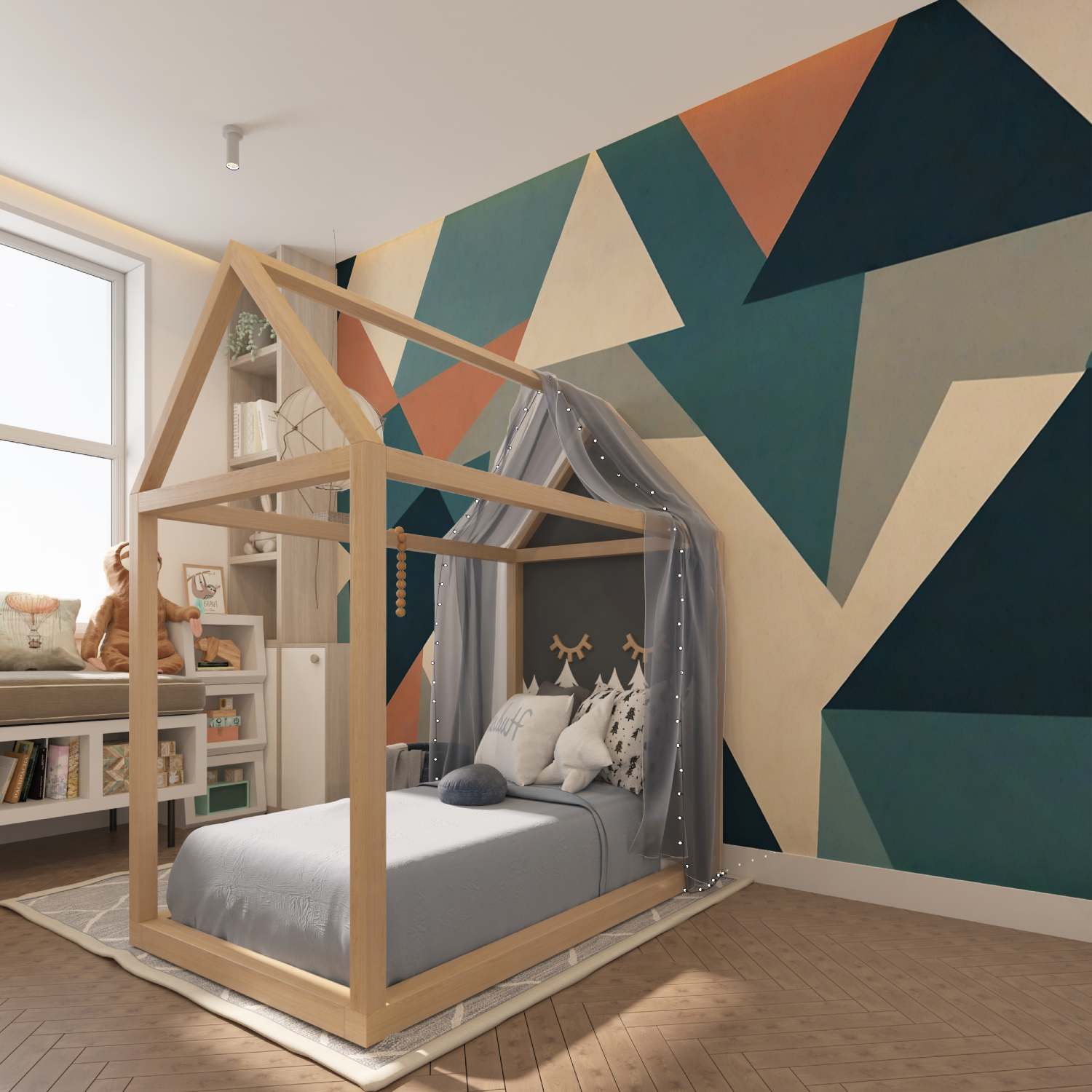 Teen Bedroom Design Wallpaper | Murals Wallpaper