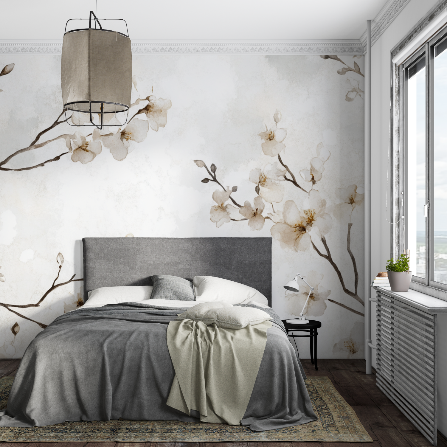 Watercolor Floral Branches Wallpaper Trend | Murals Wallpaper