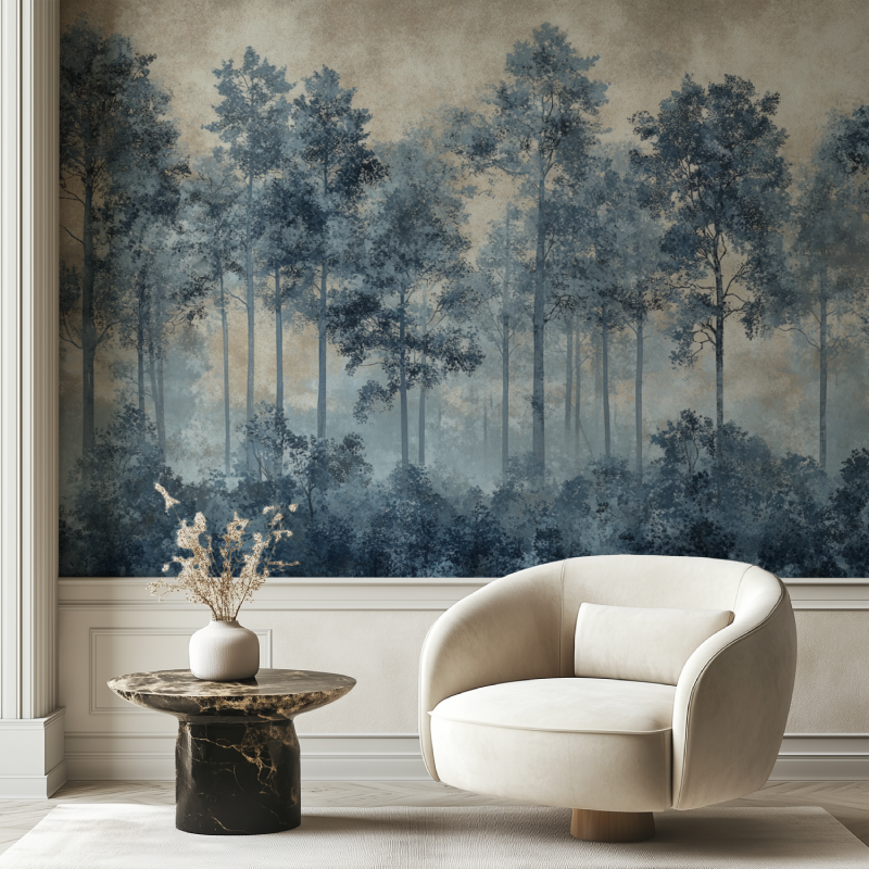 Tapeten Vintage-Stil für Chaiselongue