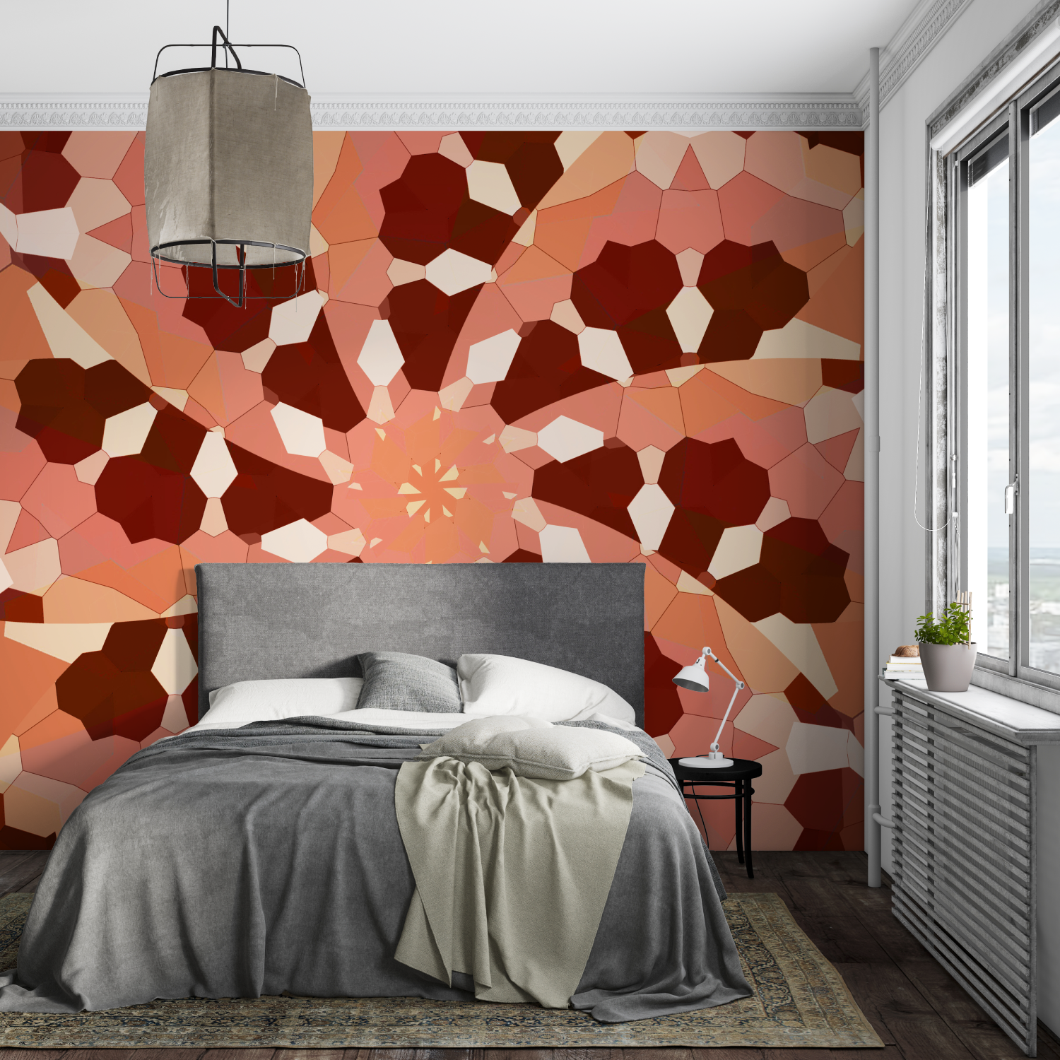 Terracotta Ethnic Wallpaper | Murals Wallpaper