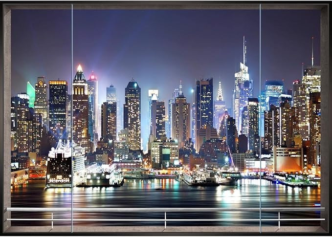 Wandbild-Tapete mit New York-Blick