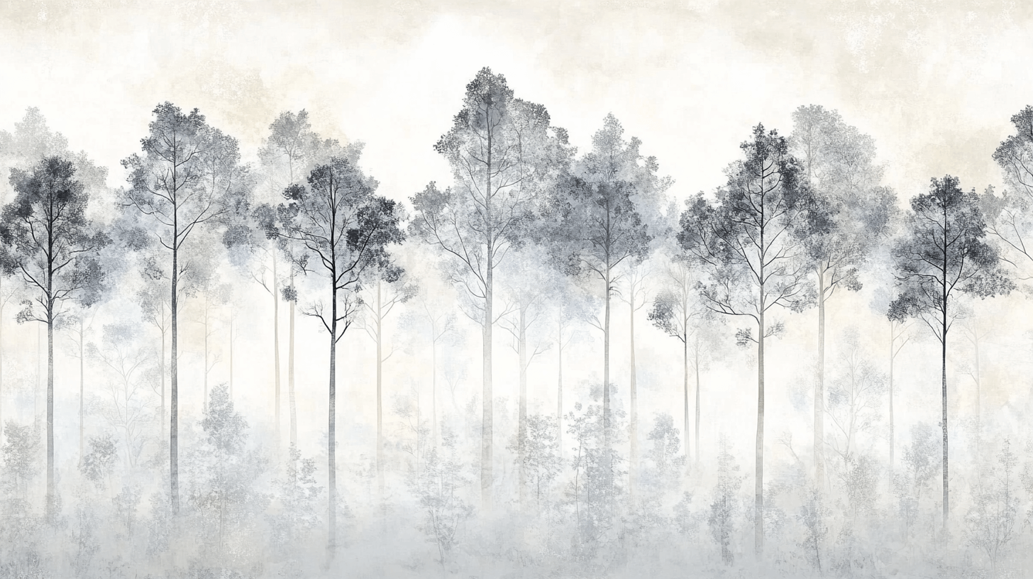 Gray Tree Wallpaper | Murals Wallpaper