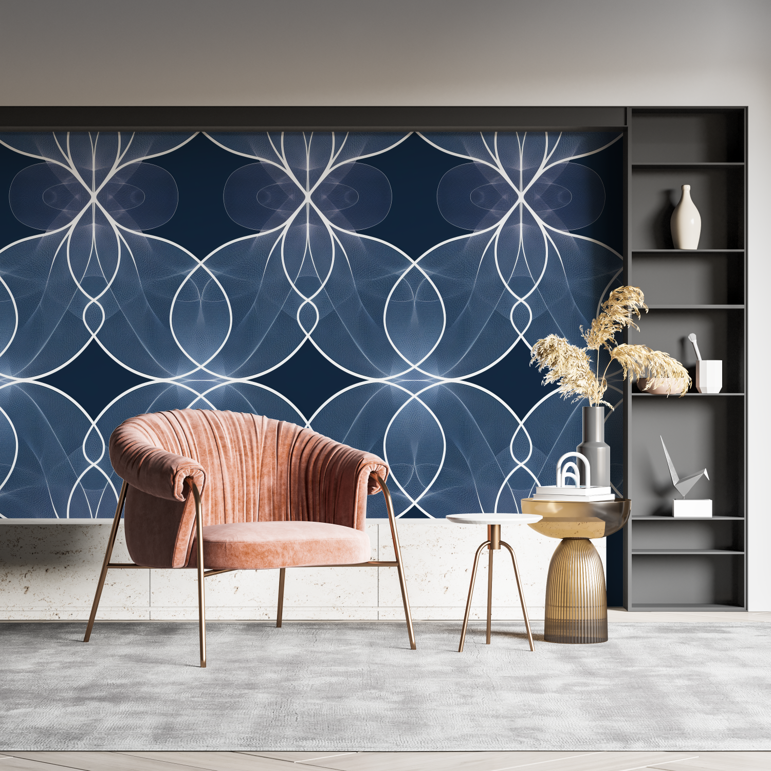 Blue Gray Wallpaper | Murals Wallpaper