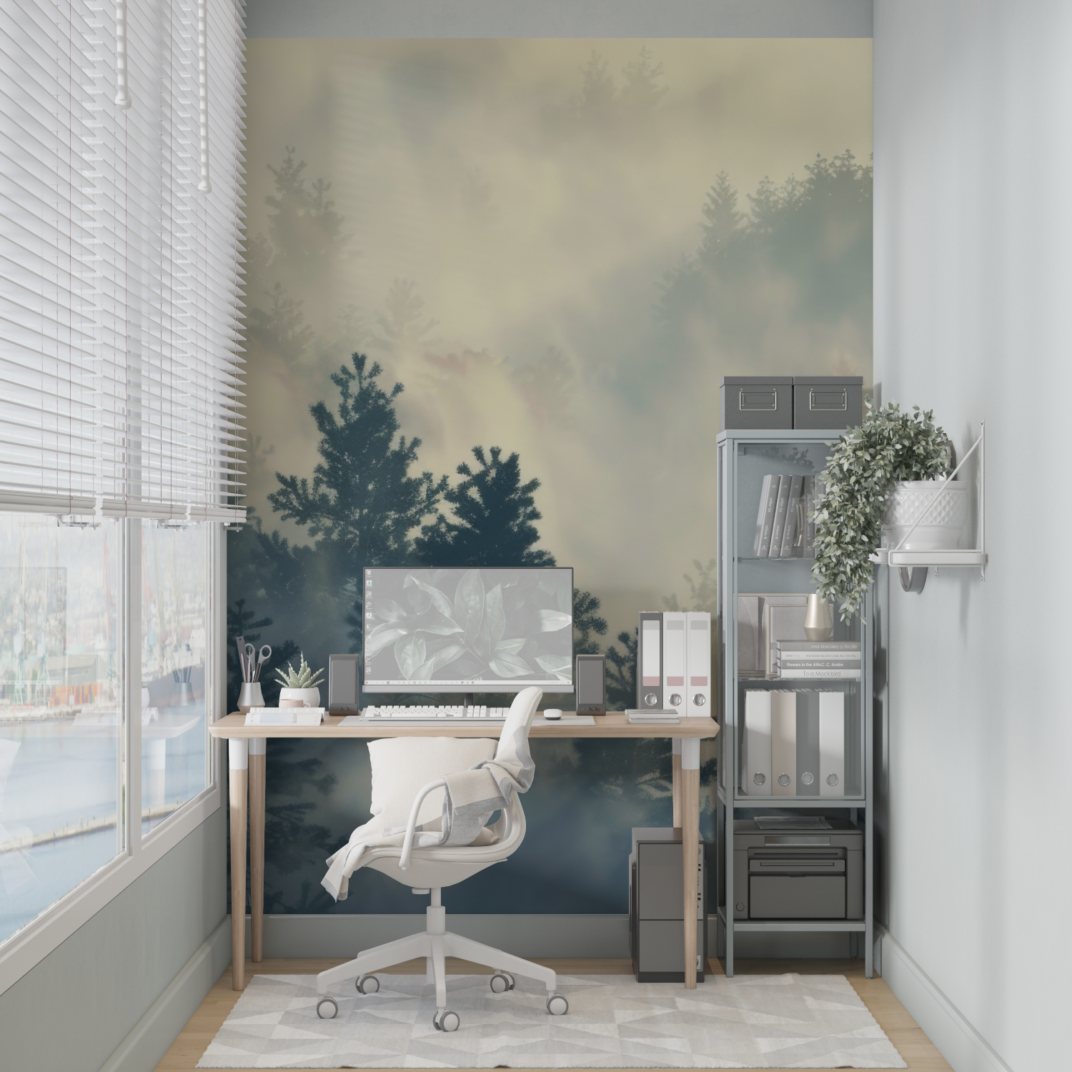 Green Forest Wallpaper | Murals Wallpaper