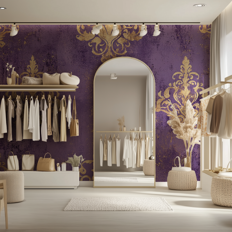 Vintage Purple Wallpaper | Murals Wallpaper