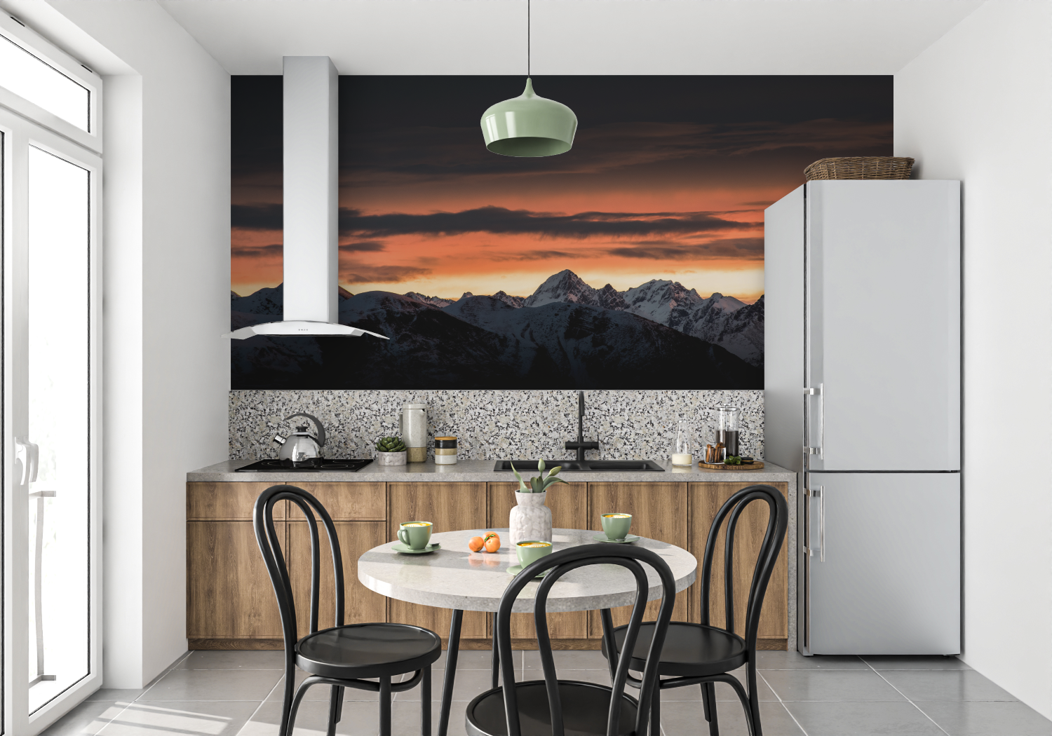 Mountain Night Wallpaper | Murals Wallpaper