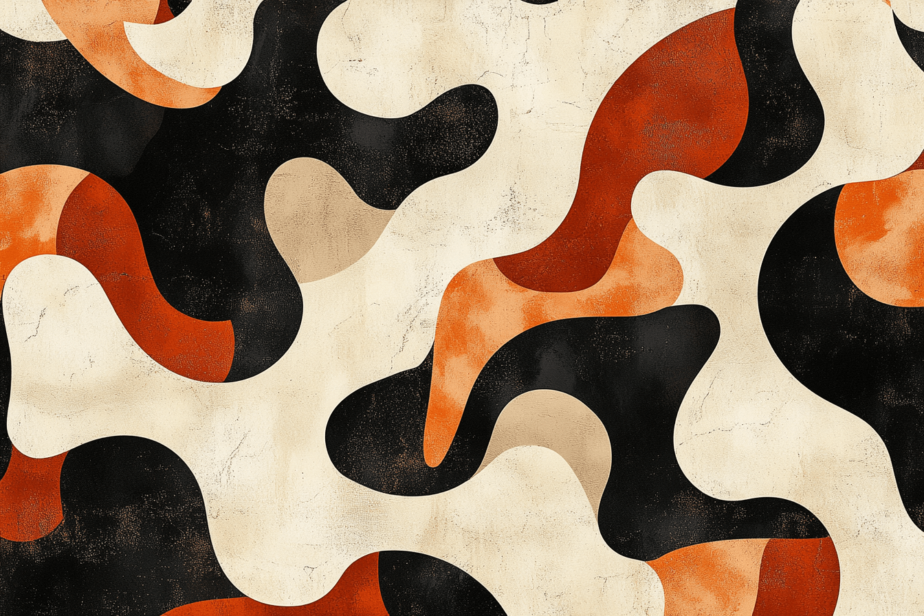 Terracotta Abstract Bubble Wallpaper | Murals Wallpaper