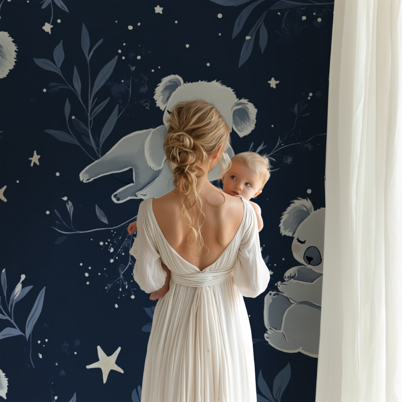 Koala Wallpaper in the Hollow of a Star | Murals Wallpaper