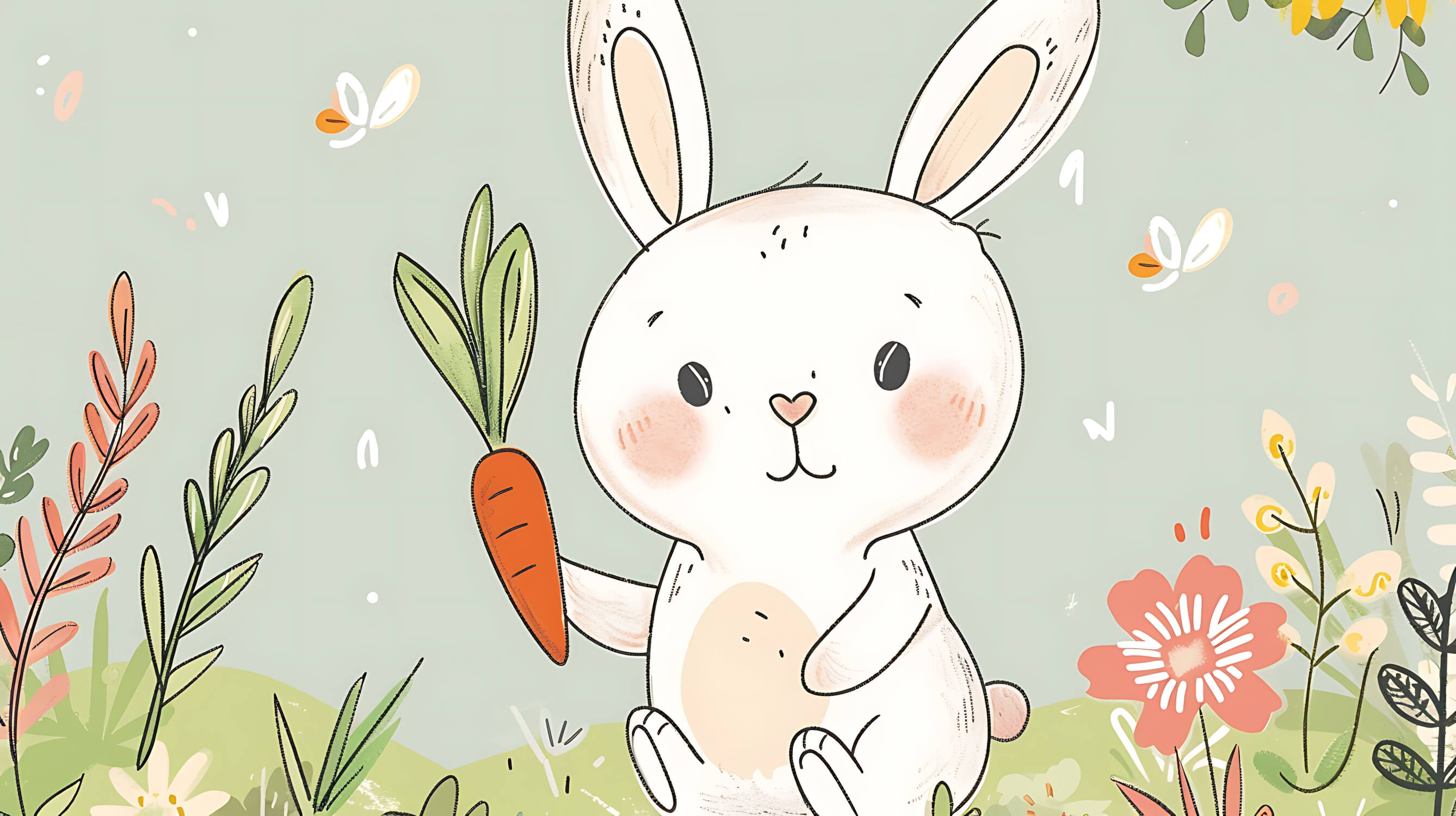 Bunny Kids Wallpaper | Murals Wallpaper