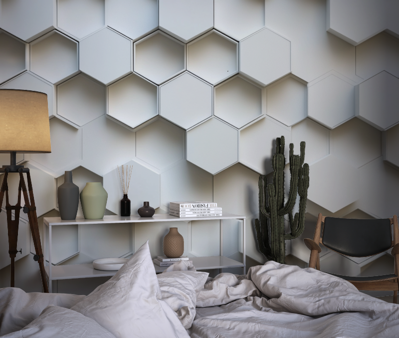 Honeycomb Geometric Wallpaper | Murals Wallpaper