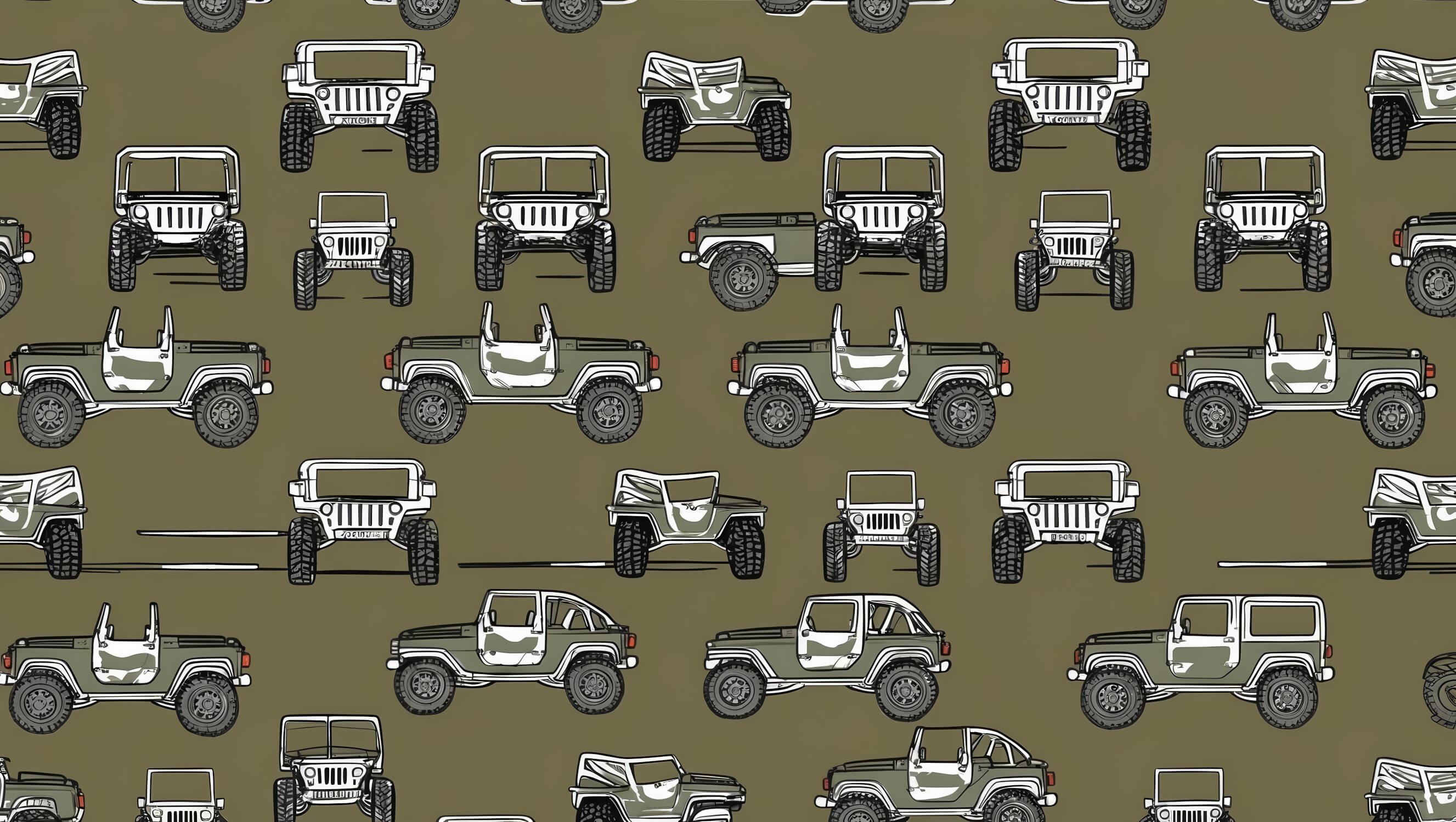 Rally Car Pattern Wallpaper | Murals Wallpaper