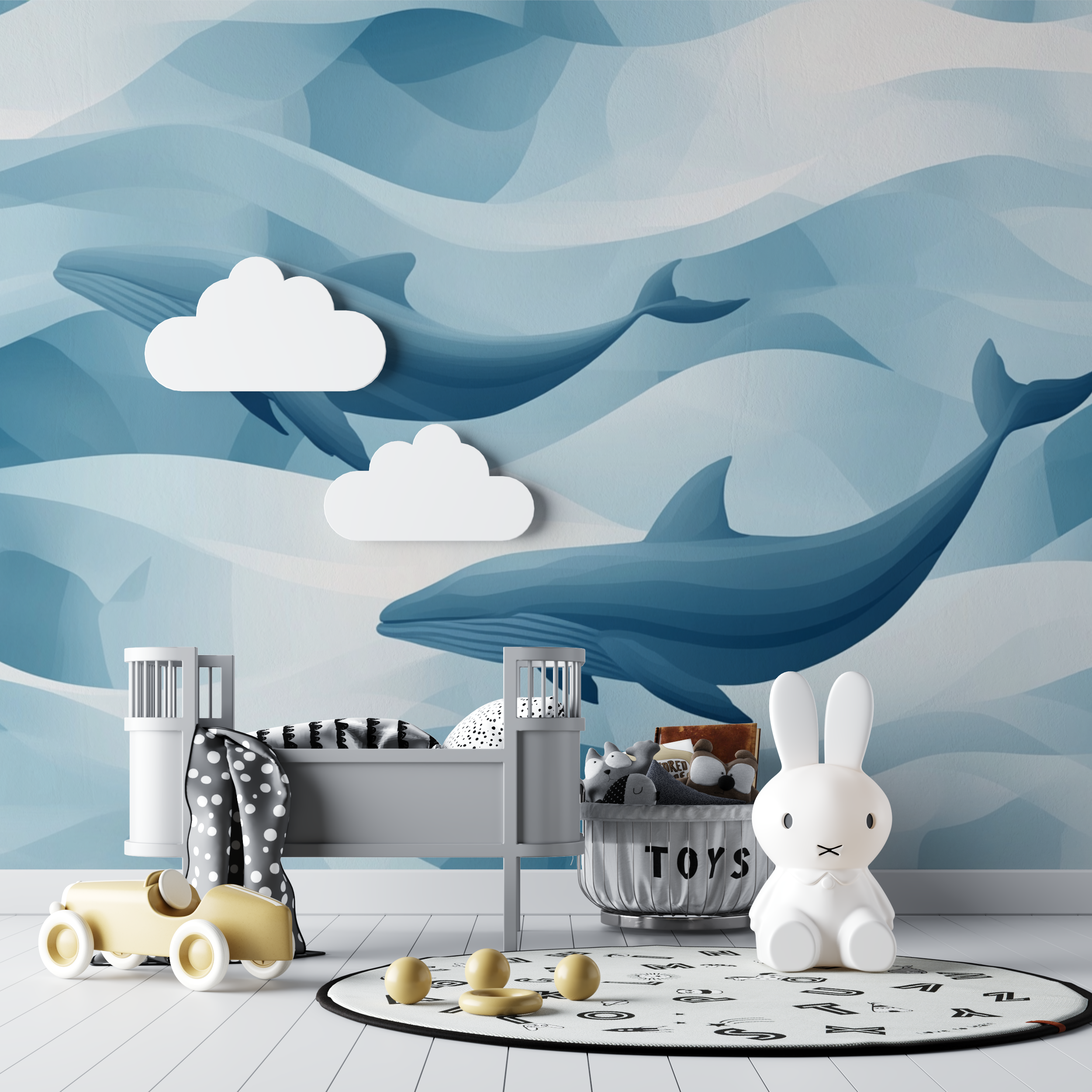 Geometric Marine Design Wallpaper | Murals Wallpaper