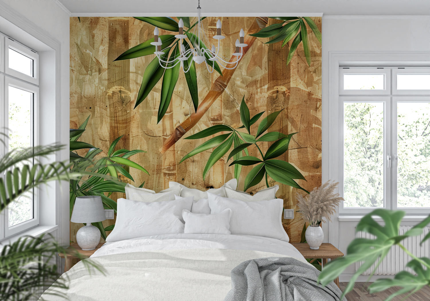 Bambus Stil Tapete | Wandbilder Tapete