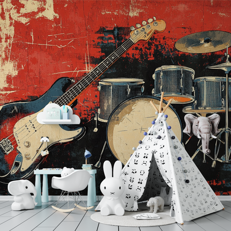 Rock-Sound-Hintergrundbild | Wandbild-Hintergrundbild