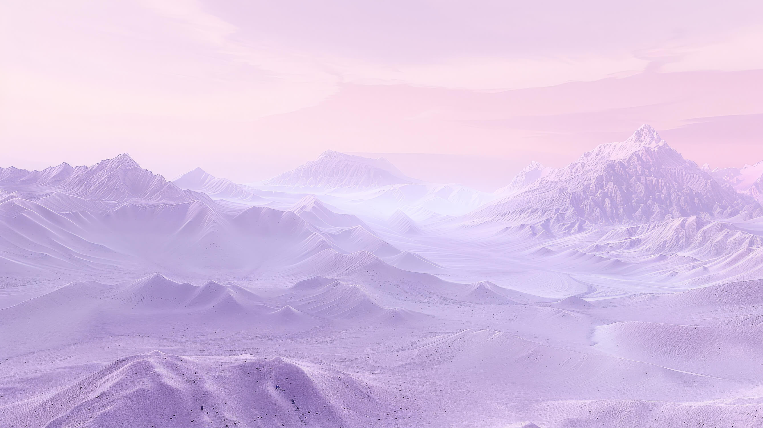 Pink Purple Mountain Wallpaper | Murals Wallpaper
