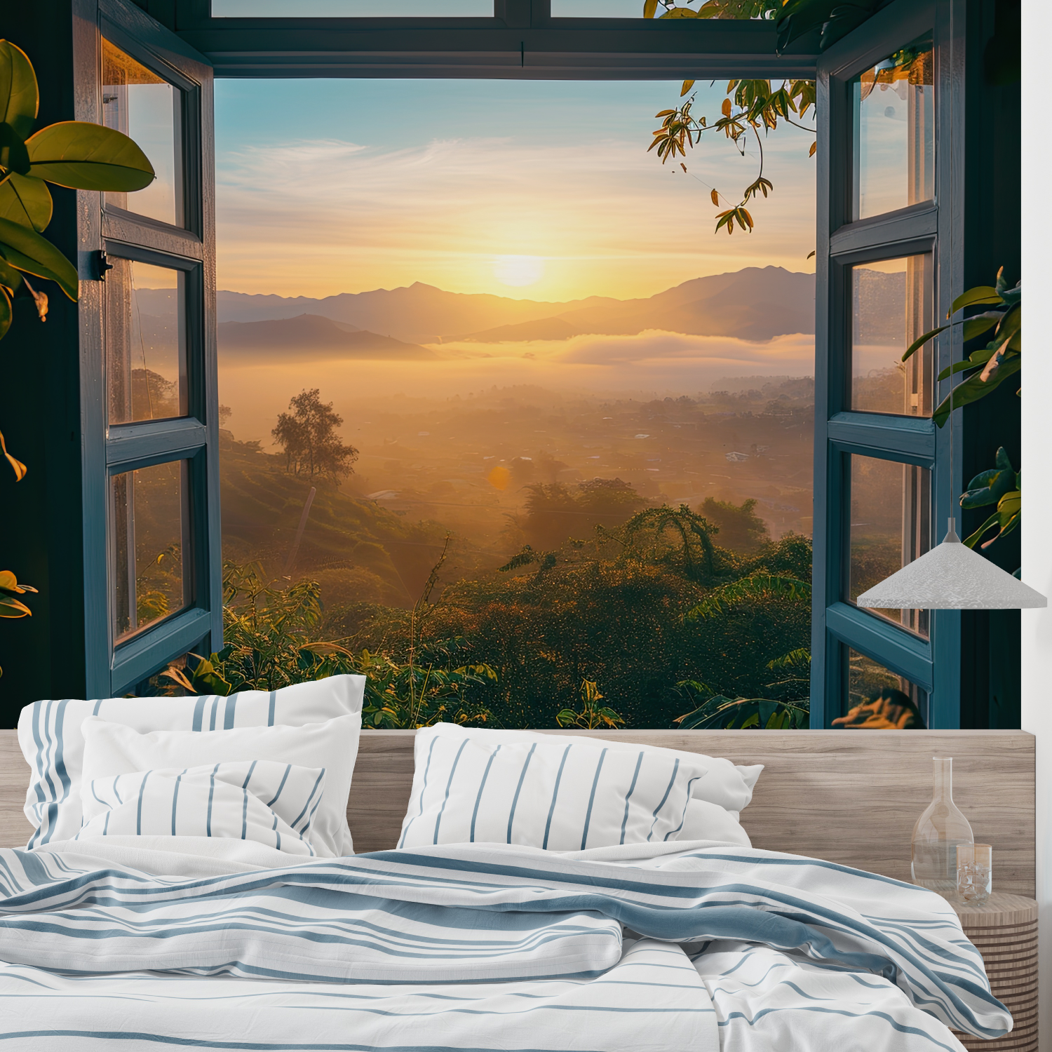 Open Window Trompe L'Oeil Wallpaper | Murals Wallpaper