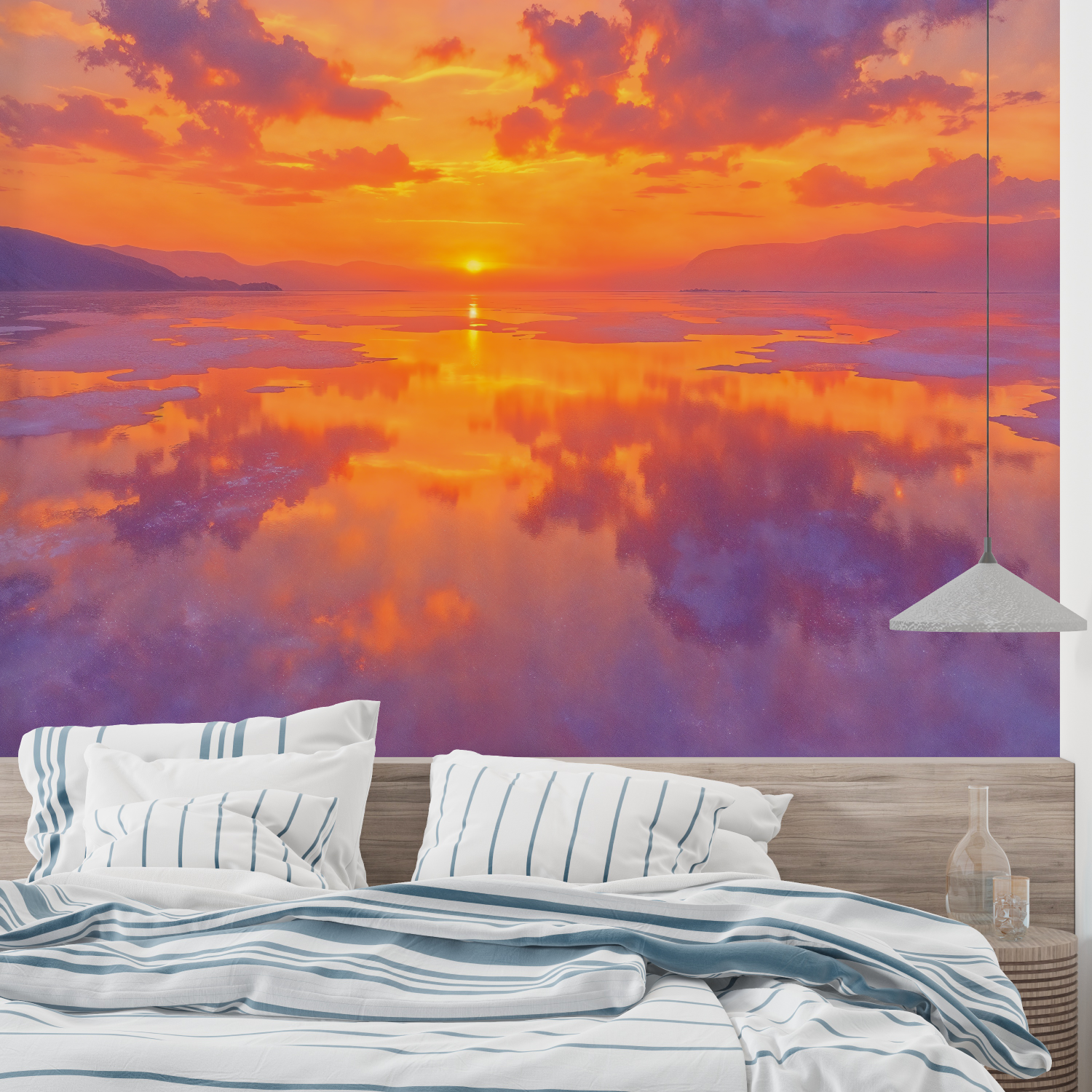 Watercolor Sunset Wallpaper | Murals Wallpaper