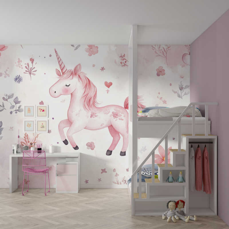 Legendary Friendship Unicorn Wallpaper | Murals Wallpaper