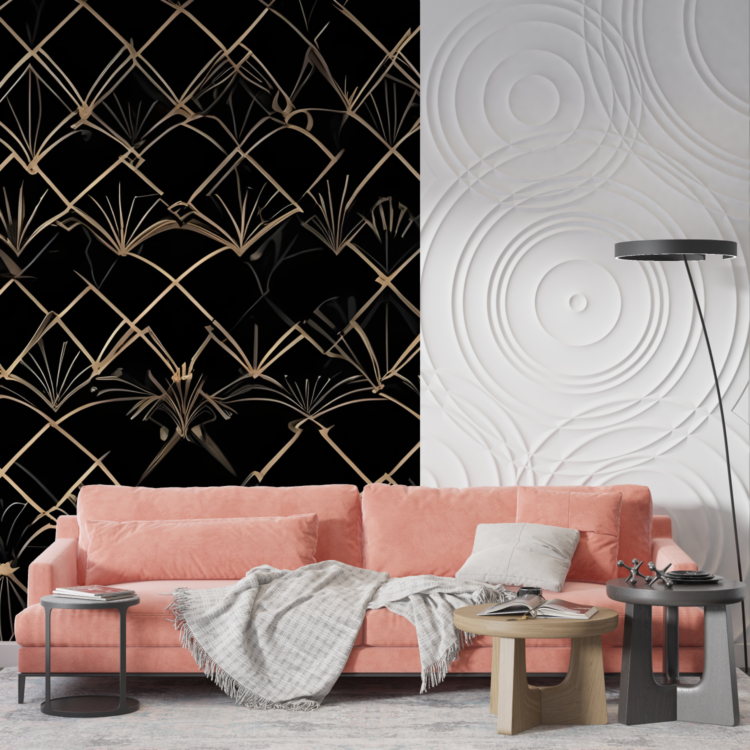Gatsby Black Wallpaper | Murals Wallpaper