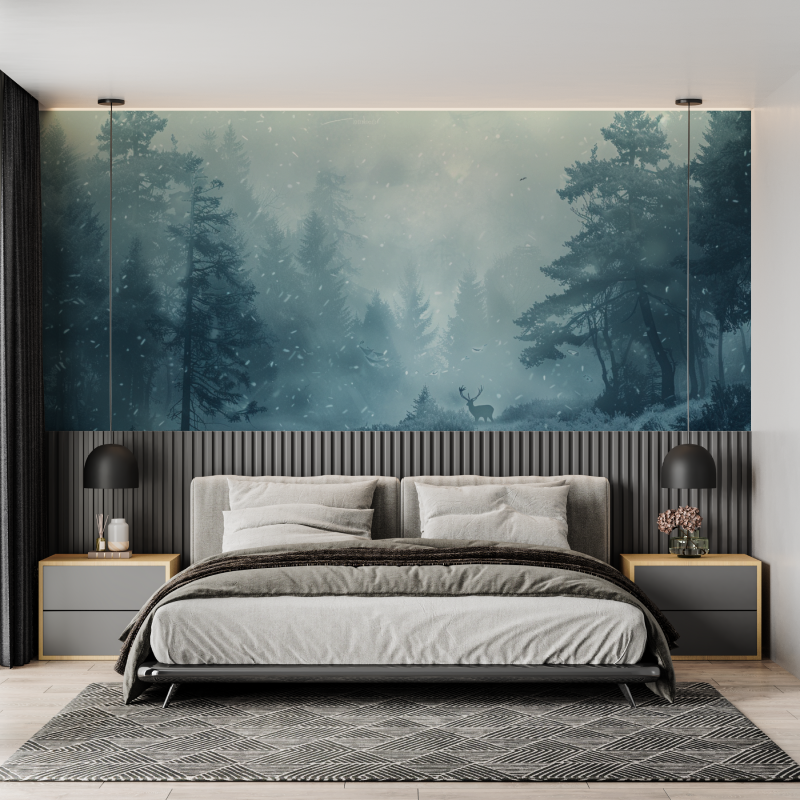 Deer & Scandinavian Wallpaper | Murals Wallpaper