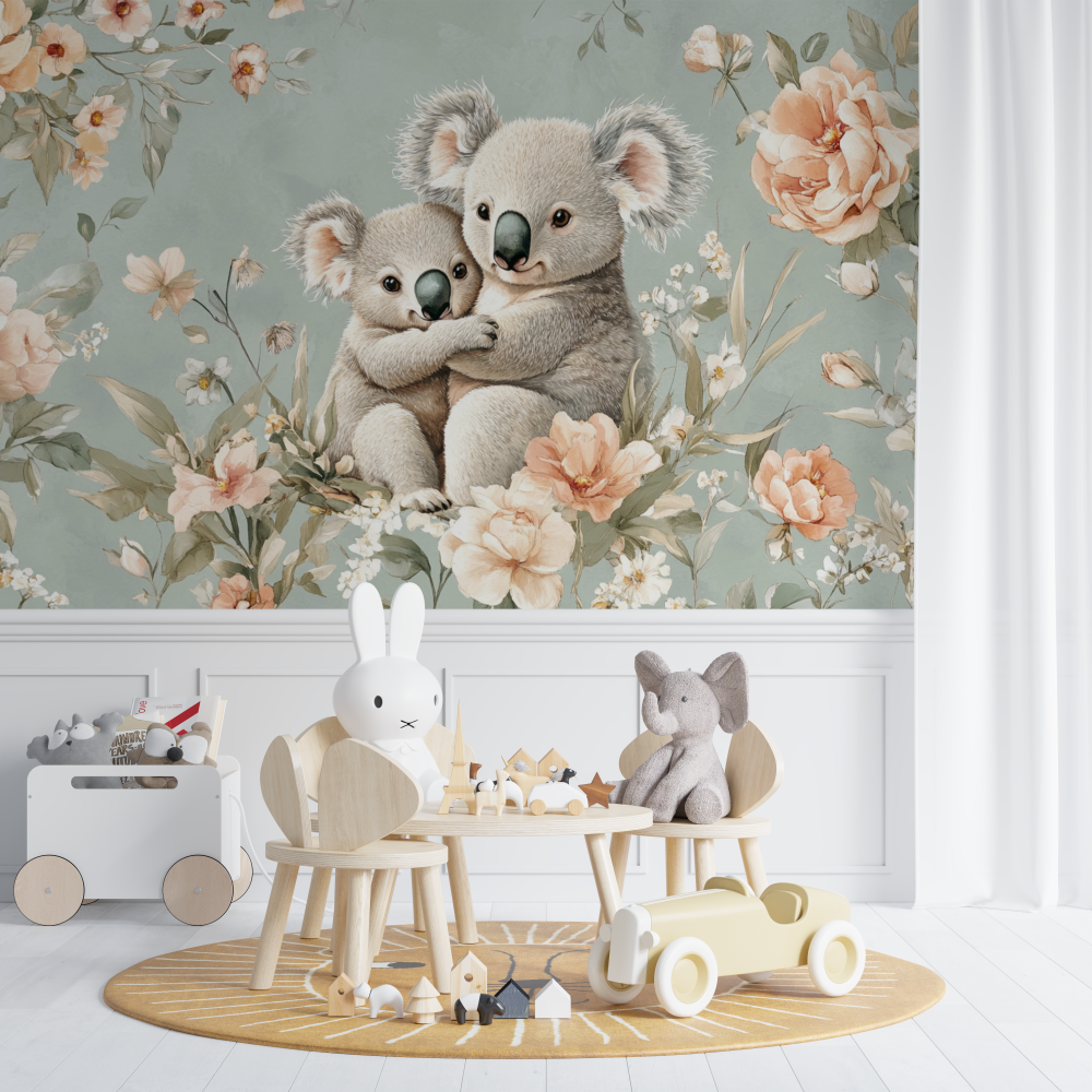 Pastel Velvet Koala Wallpaper | Murals Wallpaper