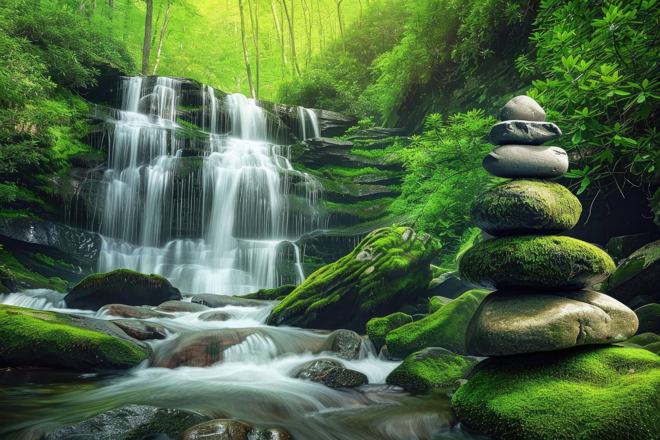 Relaxing Waterfall Wallpaper | Murals Wallpaper