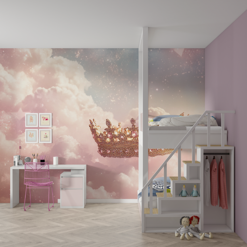 Sparkling Crown Princess Wallpaper | Murals Wallpaper