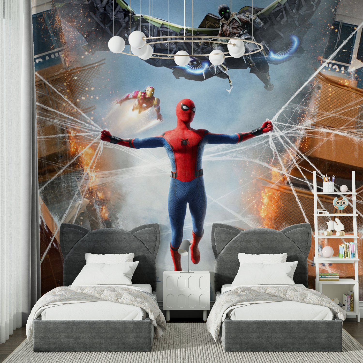 Spider-Man Vulture Iron Man Wallpaper | Murals Wallpaper