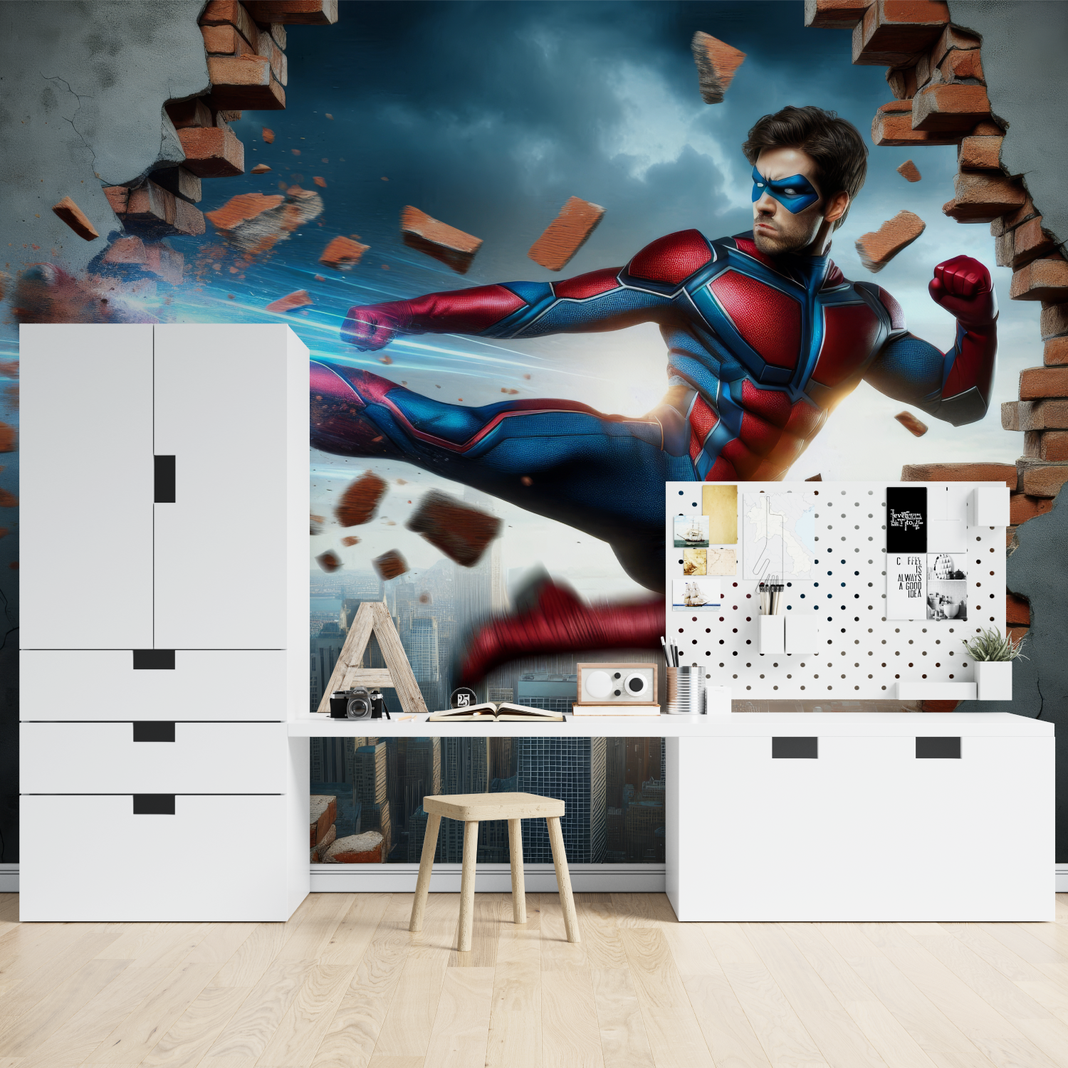 3D Super Hero Wallpaper | Murals Wallpaper