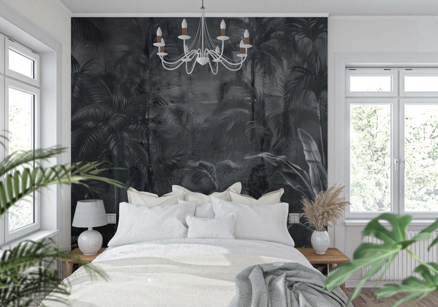 Black Scenic Wallpaper | Murals Wallpaper