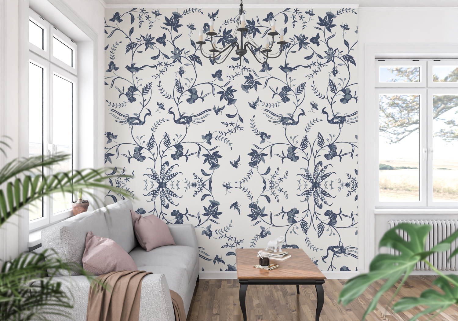 Toile de Jouy Wallpaper | Murals Wallpaper