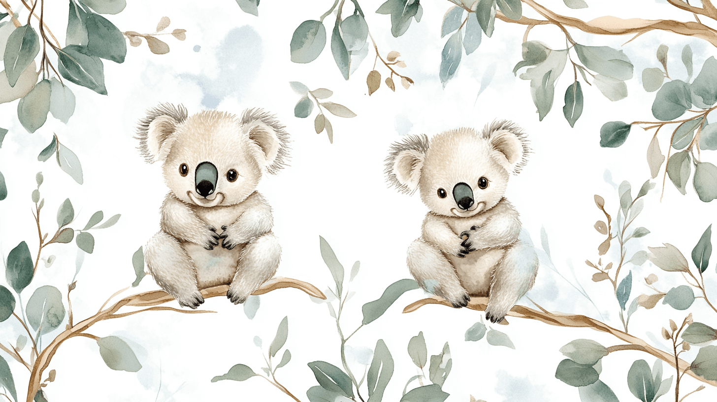 Koala Birth Softness Wallpaper | Murals Wallpaper