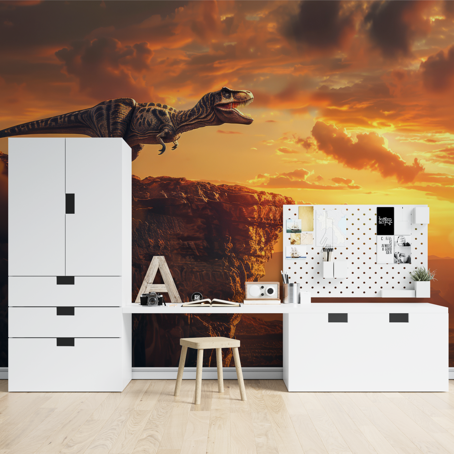 Sunny Valley T-Rex Wallpaper | Murals Wallpaper