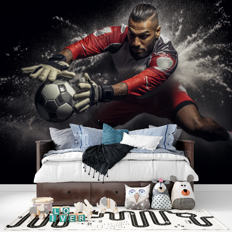 Boy's Graffiti Football Wallpaper | Murals Wallpaper