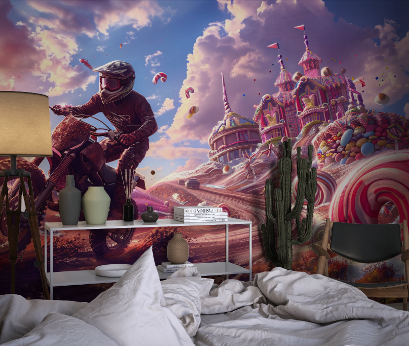 3D Wallpaper Teen Room Motocross | Murals Wallpaper