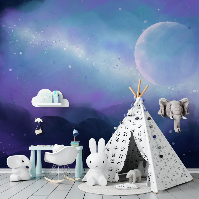 Space Planet Mixed Wallpaper | Murals Wallpaper