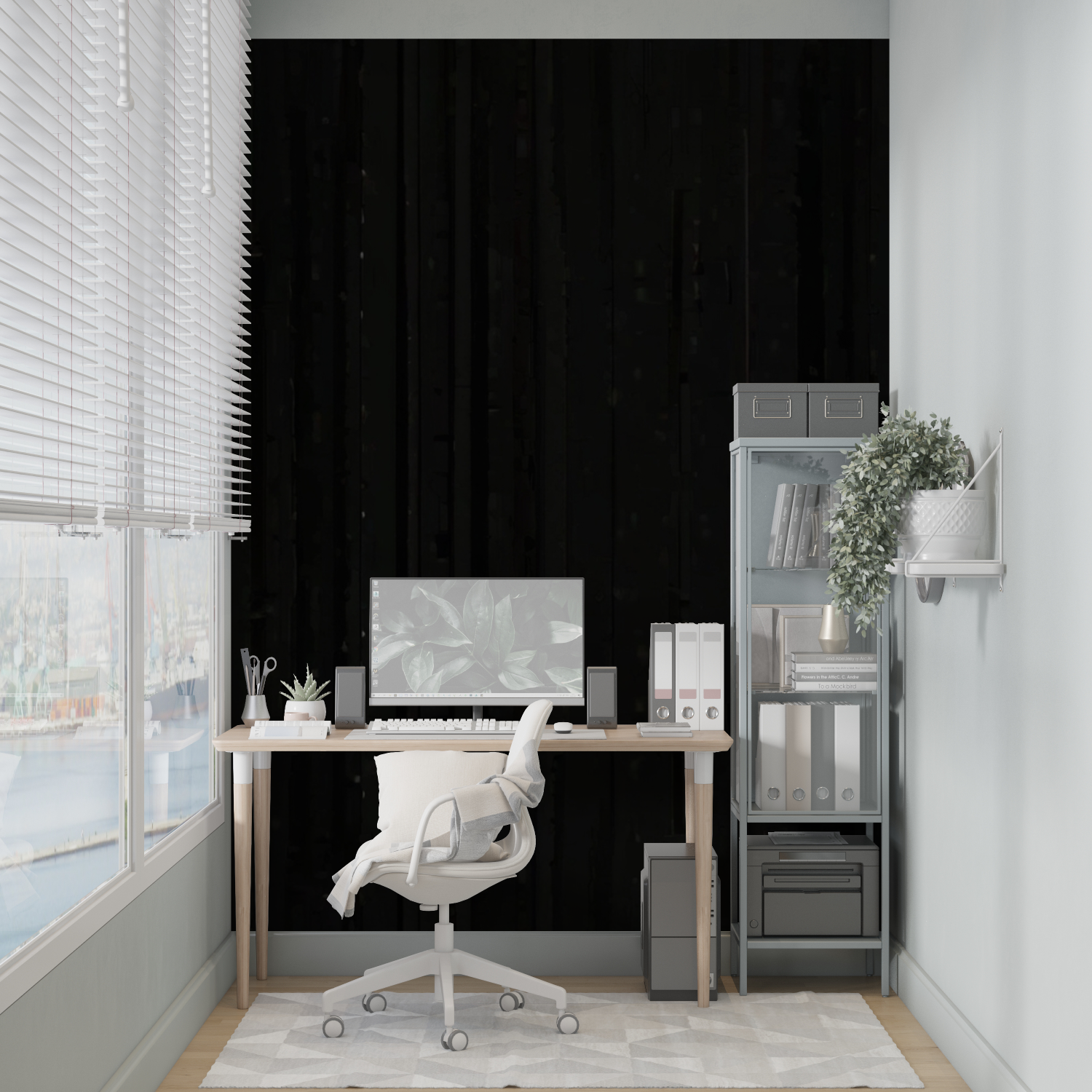 Black Wood Effect Wallpaper | Murals Wallpaper