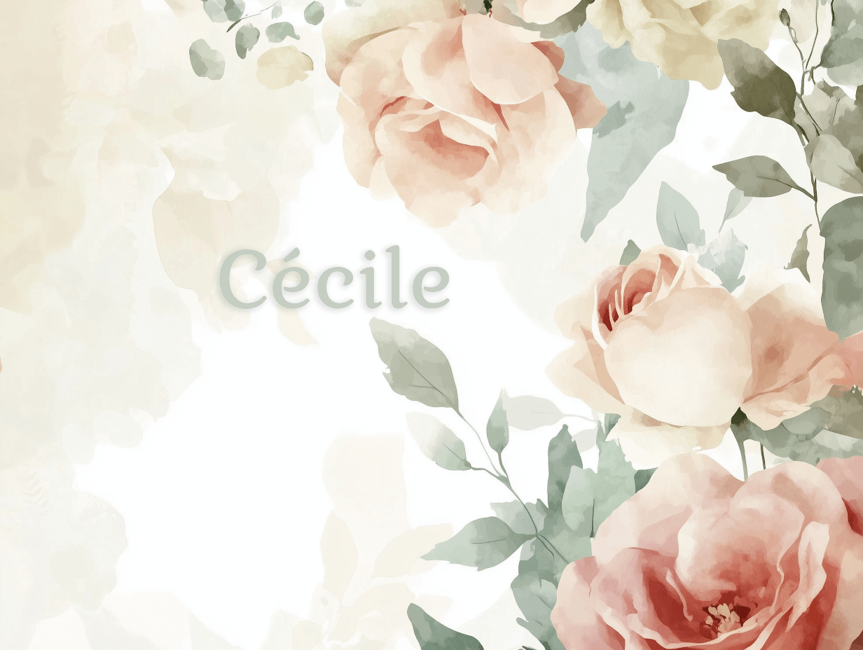 Papel de parede de Watercolor Flowers Name | Murals Wallpaper