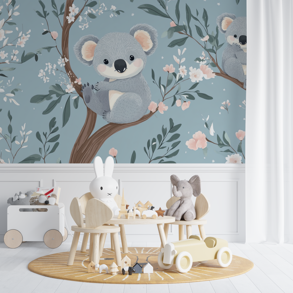 Koala and Starry Pacifier Wallpaper | Murals Wallpaper