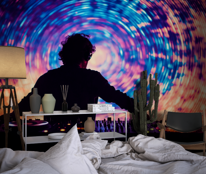 DJ-Mix-Hintergrundbild | Wandbild-Hintergrundbild