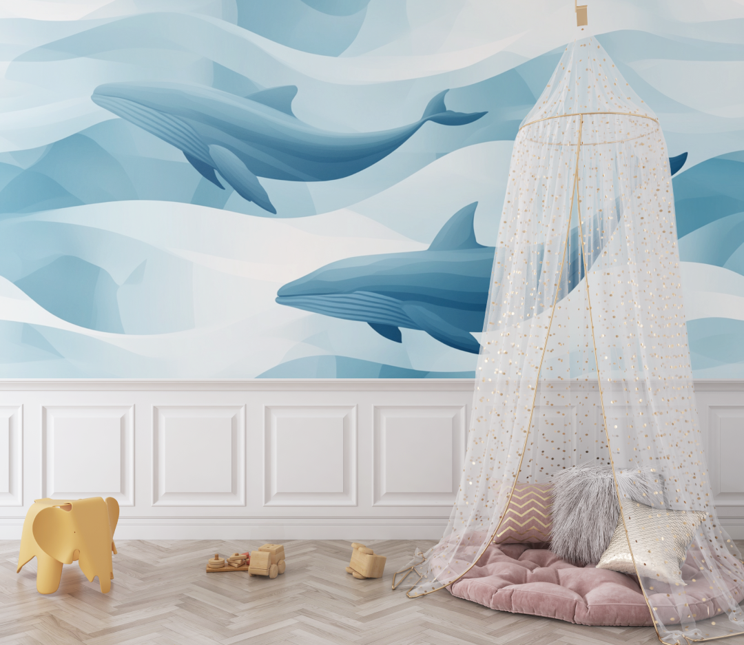 Geometric Marine Design Wallpaper | Murals Wallpaper