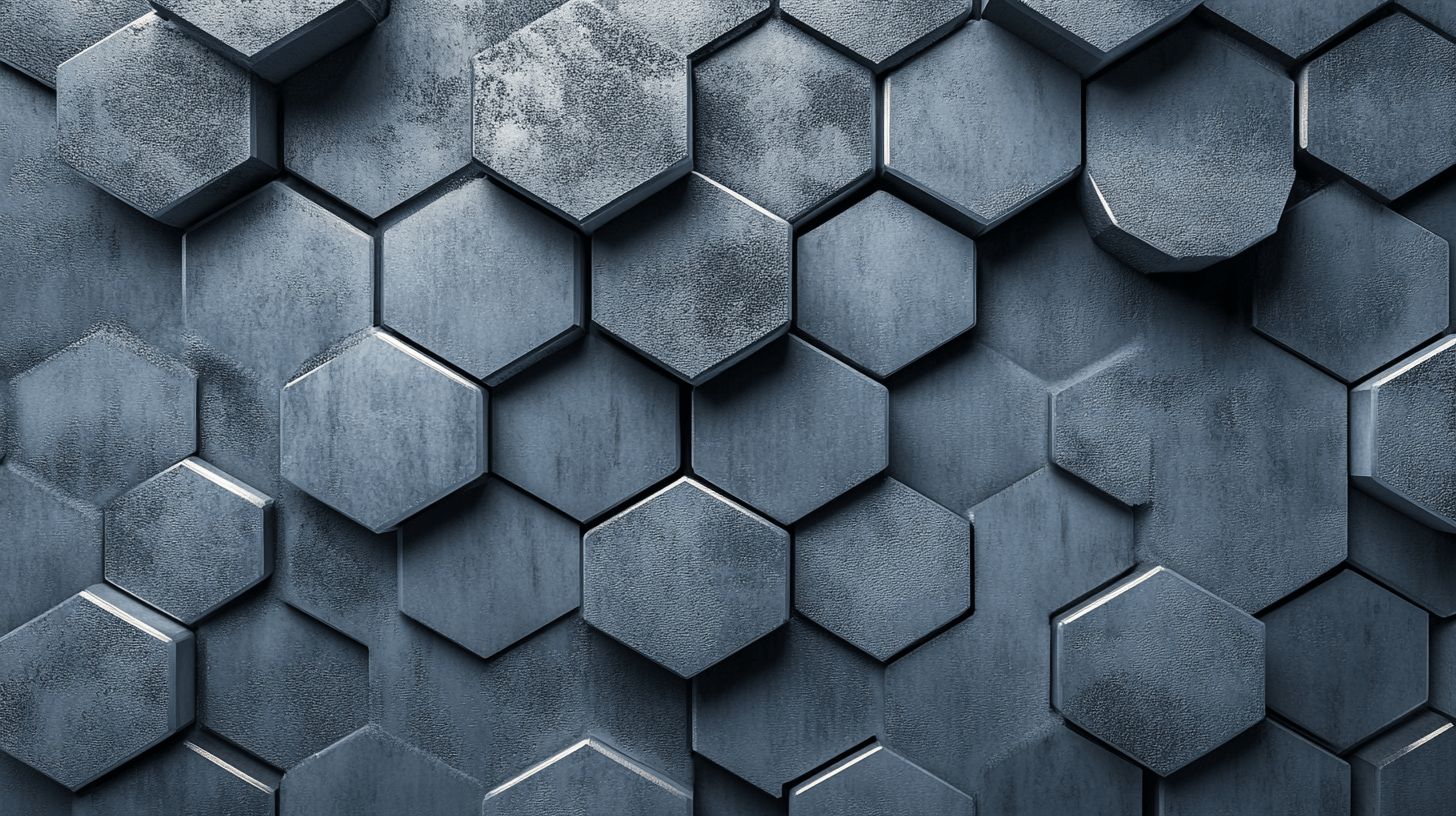 Honeycomb Titanium Wallpaper | Murals Wallpaper