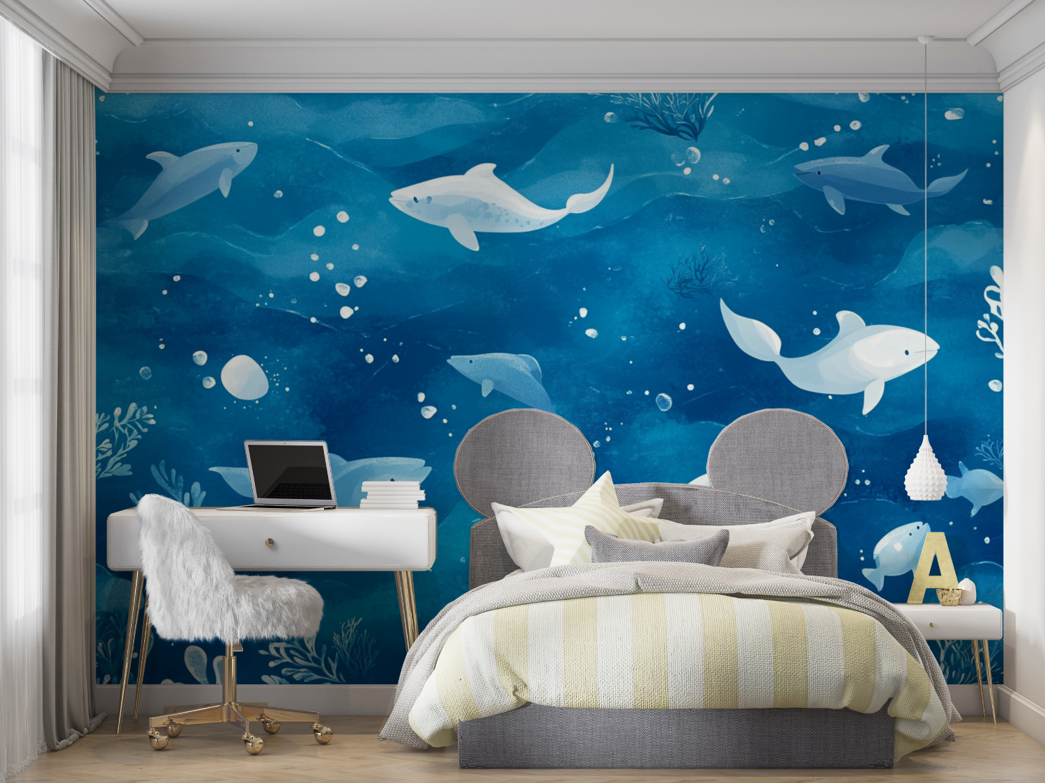Nautical Wallpaper Blue Background | Murals Wallpaper