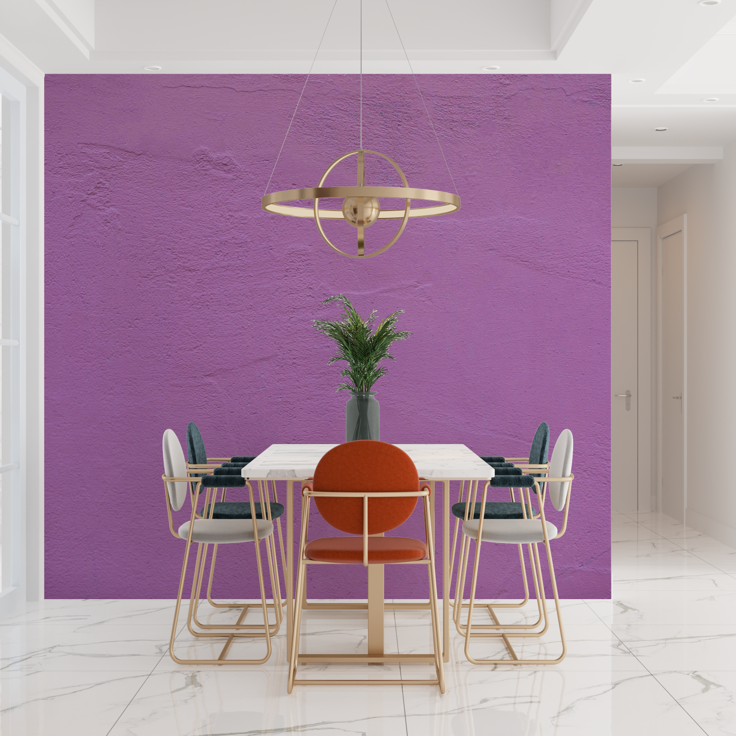Lila Tapete | Wandbilder Tapete