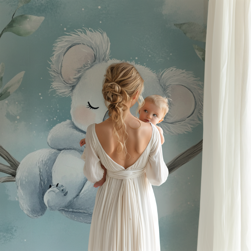 Koala-Tapete mit Schlafmotiv | Wandbilder