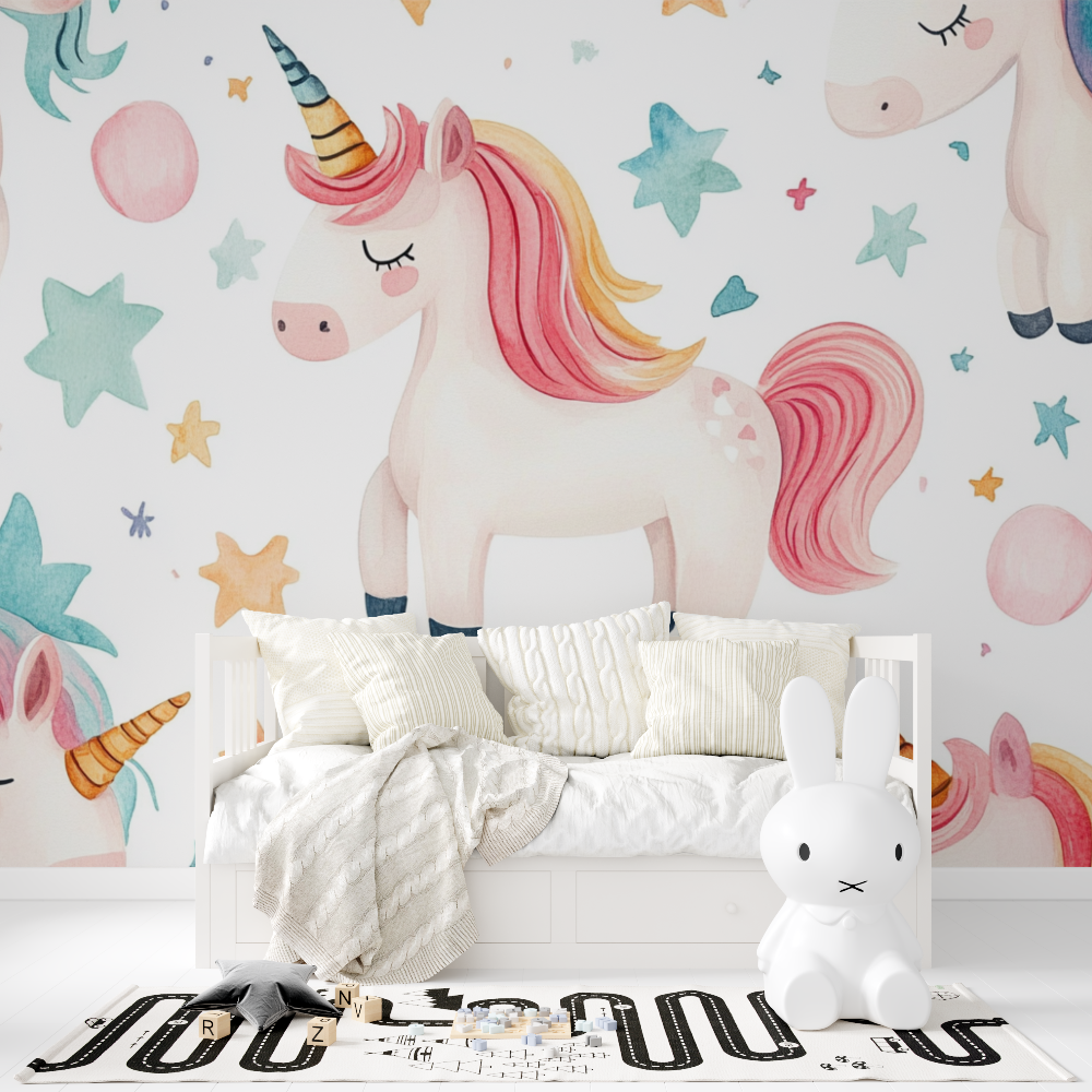 Cute Unicorn Wallpaper | Murals Wallpaper