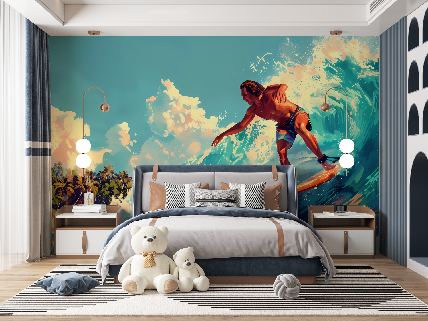 Teen Surf Adventure Wallpaper | Murals Wallpaper