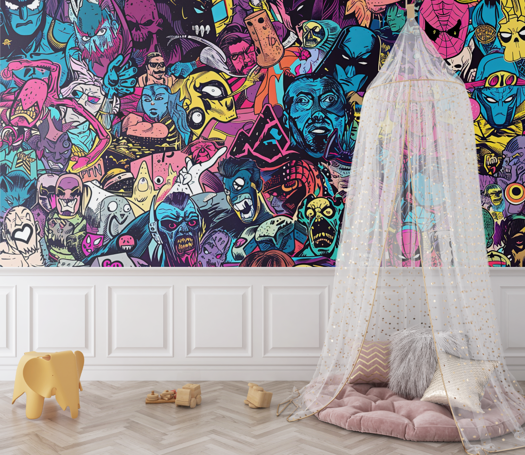 Vintage Graffiti Teen Wallpaper | Murals Wallpaper
