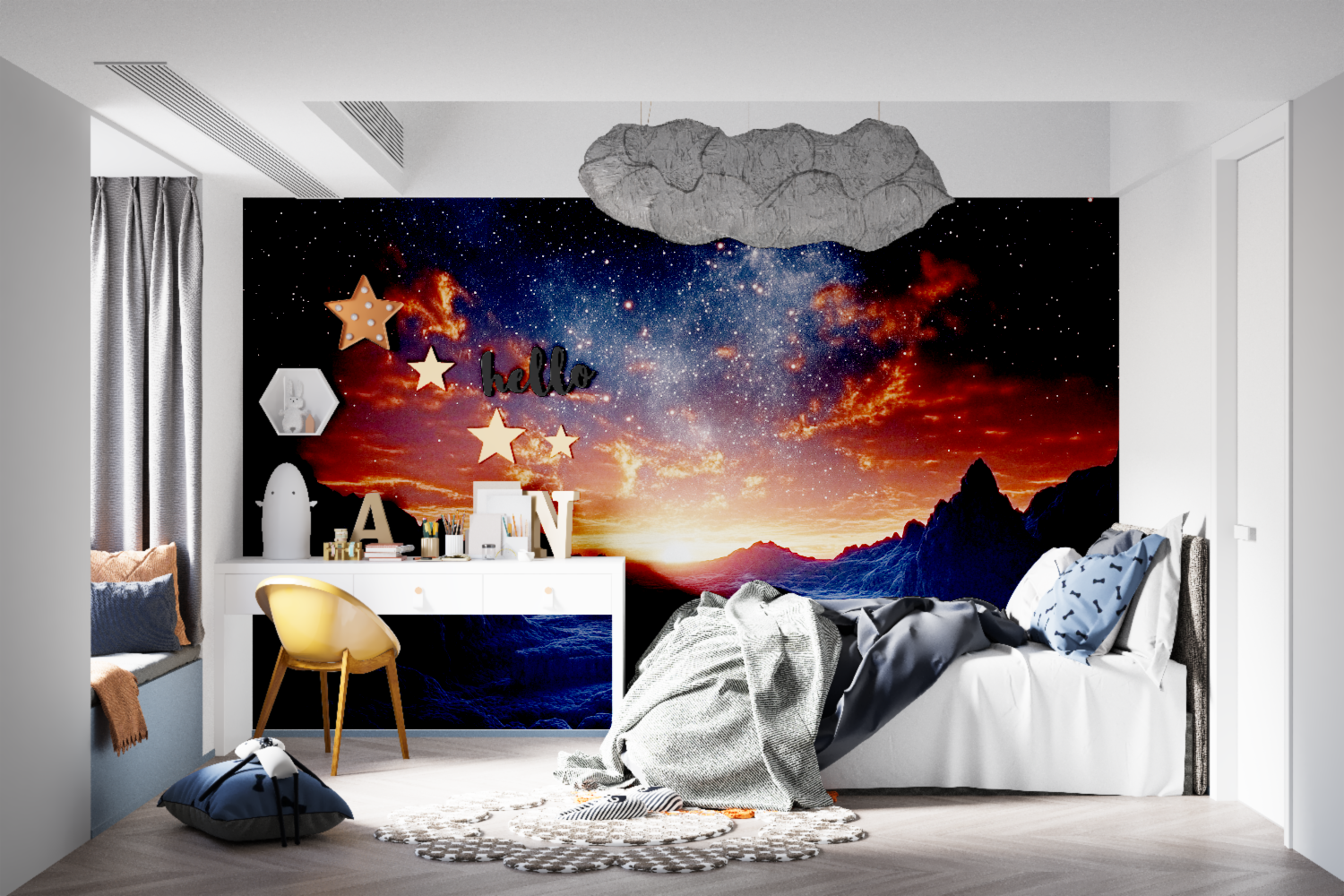 Sunset on Mars Wallpaper | Murals Wallpaper